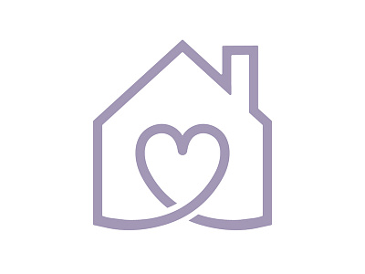 Love Your Home heart home house logo logo mark love