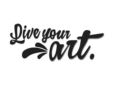 Live Your Art handlettering lettering