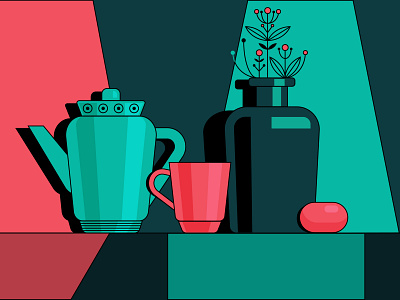 Vector still life abstracti design illustration still life vector