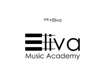 Eliva Music Academy brand design branding design graphic design logo logo design music piano