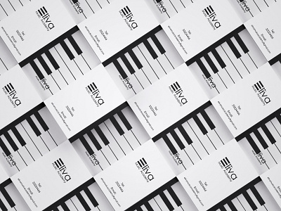 Eliva Music Academy Business Card brand design branding businesscard design graphic design logo logo design visitcard