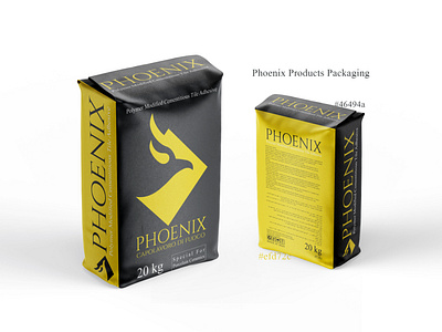 Phoenix Products Packaging bag brand design branding ceramic ceramictile design graphic design logo logo design packaging phoenix tile