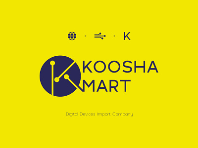 KOOSHA MART LOGO brand design branding design digital graphic design import company logo logo design visual identity