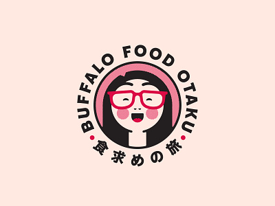 Buffalo Food Otaku buffalo ny character food food blogger food branding foodie illustration japanese japanese food logo stronghold studio