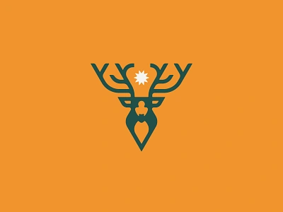 Travel Deeper Branding animals antlers branding buffalo ny deer elk logo stag star stronghold studio