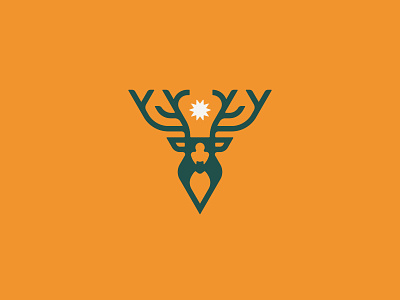 Travel Deeper Branding animals antlers branding buffalo ny deer elk logo stag star stronghold studio
