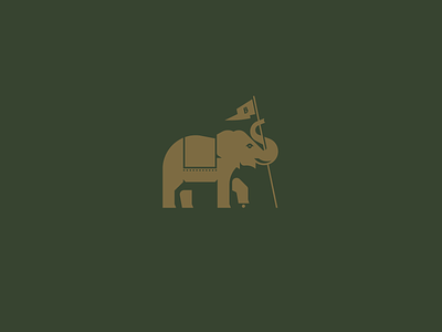 Golf Club of Buffalo Mascot animal branding buffalo buffalo ny elephant golf illustration logo stronghold studio