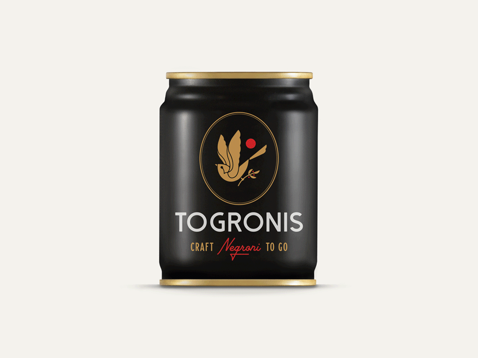 Togronis Can Design alcohol branding buffalo ny can cocktail negroni packaging stronghold studio