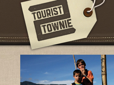Tourist 2 Townie - Logo/Lockup blog design logo travel website
