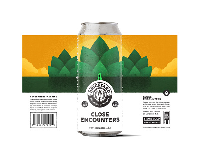 Brickyard Brewing: Close Encounters beer beer can brewery buffalo ny illustration label packaging stronghold studio