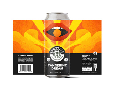 Brickyard Brewing: Tangerine Dream beer brewery buffalo ny can illustration label packaging stronghold studio