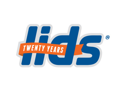 Lids Anniversary Logo anniversary branding logo twenty type typography