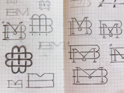 "Buffalo Made" Monogram Sketches