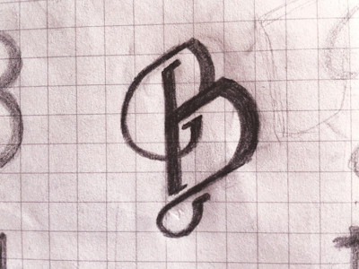 Typographic Experiment - B (Sketch) b design sketch type typography