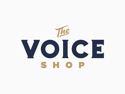 The Voice Shop Concept branding custom lettering identity shop type typography