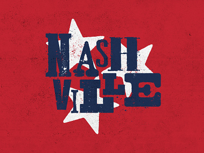 Nashville country letterpress nashville stars tennessee type typography wood type