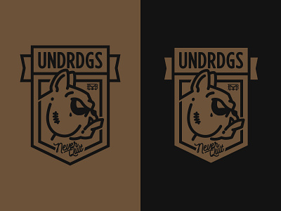 UNDRDGS II apparel bulldog crest dog illustration seal underdog