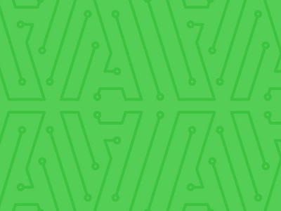 "A" Pattern a branding circuit data digital drone green pattern robotics technology