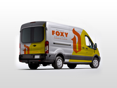 Rebrand Buffalo: Foxy Delivery blackletter branding buffalo ny d fox rebrand typography