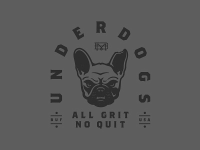 Underdogs apparel bmco buffalo clothing dog french bulldog graphic tee illustration underdog