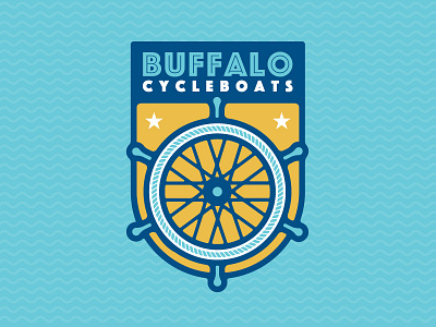 Buffalo CycleBoats bicycle boat boating buffalo cycle nautical ship wheel