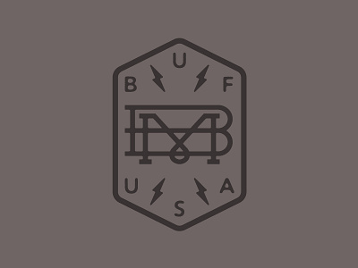 BMCO Chest Graphic bmco bolt branding buffalo buffalo made buffalo ny crest lightning logo monogram shield