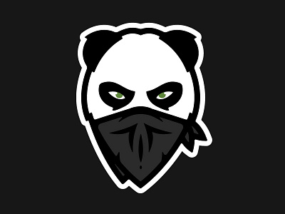 Pandito animal bandit bandito bear branding illustration logo mascot mustache panda