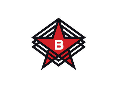 Boxstar Training b boxing branding buffalo fitness gym logo mark sports star training