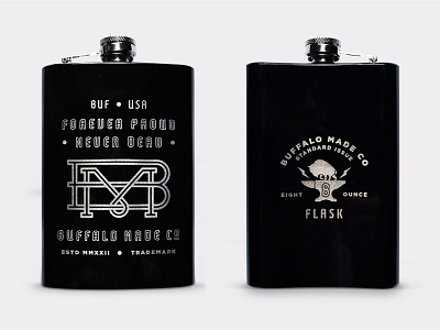 BMCO "Standard Issue" Flasks anvil bmco booze buffalo drink flask industrial metal whiskey