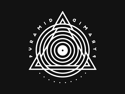 Pyramid apparel buffalo ny circle dj geometric house music music pyramid record triangle