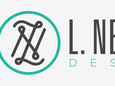 LN Logo design l logo n type typography