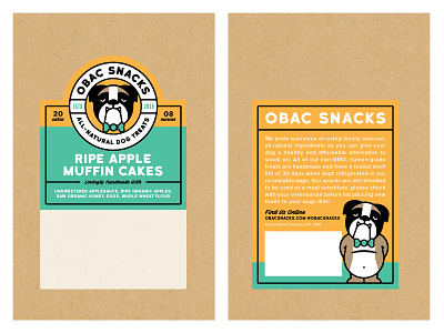 Obac Snacks Label Design