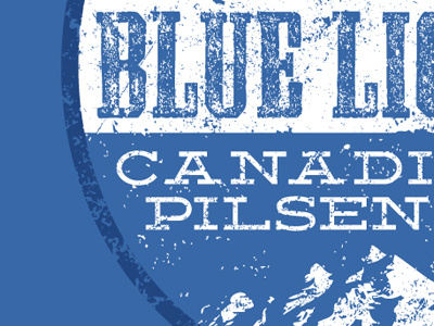 Labatt Blue Light T-Shirt Detail apparel beer design t shirt tee tshirt type typography