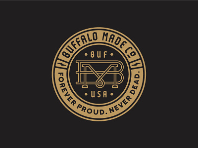 BMCO Seal bmco branding buffalo buffalo made co buffalo ny identity logo monogram