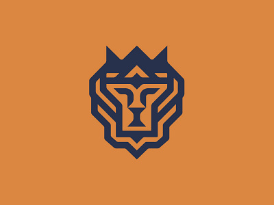 A Lion King for a Thing animal branding buffalo ny crown geometric identity king lion lion king logo logo design stronghold studio