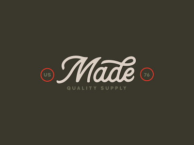 MADE Outdoor Supply III branding buffalo ny camping logo outdoors script type typography