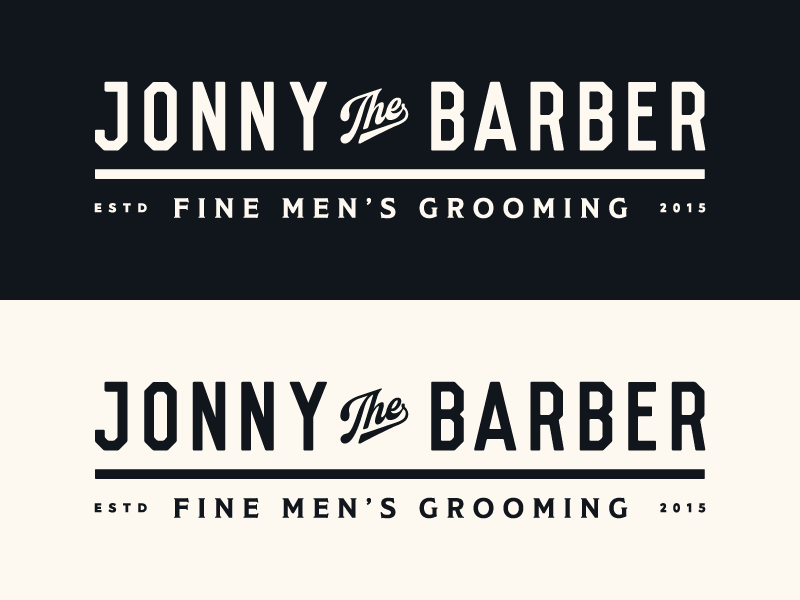 Jonny the Barber I stronghold studio branding logo buffalo ny barbershop barber