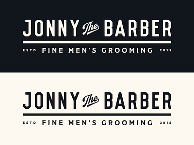 Jonny the Barber I barber barbershop branding buffalo ny logo stronghold studio