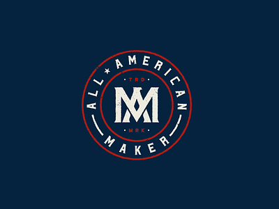 All-American Maker america american badge buffalo ny eagle maker monogram seal stronghold studio usa