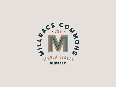 Millrace Commons I branding buffalo ny industrial m millrace millrace commons stronghold studio typographic