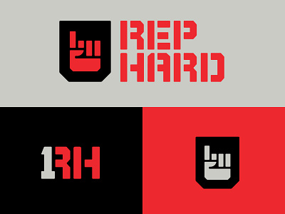 Revised Rep Hard Concept apparel branding buffalo ny clothing football hand hockey sports sports branding stronghold studio typography