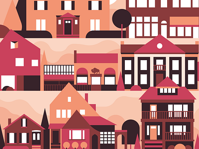 Elmwood Village Illustration