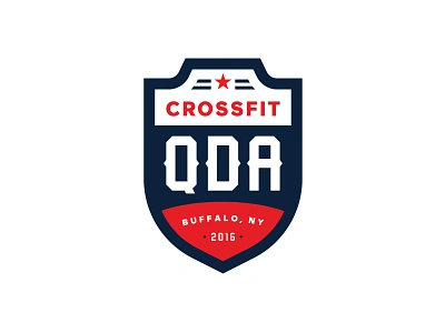 Quarter Deck Athletics Logo Refresh branding buffalo ny crossfit gym logo design rebrand refresh shield stronghold studio