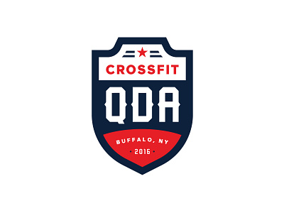 Quarter Deck Athletics Logo Refresh branding buffalo ny crossfit gym logo design rebrand refresh shield stronghold studio