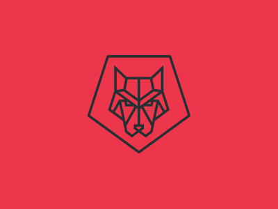 Unused Wolf Mark animal branding buffalo ny dog identity monoline stronghold studio wolf