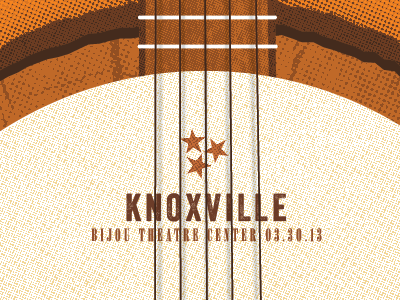 HoneyHoney Poster banjo design folk gig poster honey illustration knoxville poster rock tennessee type typography