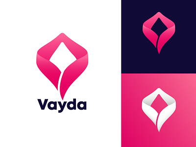 Logo for Vayda - Brand Identity 3d branding graphic design motion graphics