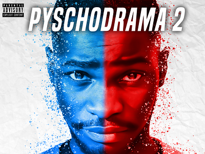 Dave- Psychodrama 2 concept albumcover coverart dave design dj graphic design rapper