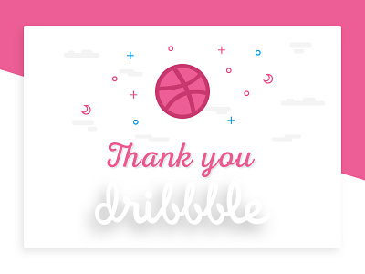 Thank You Dribbble invite thanks