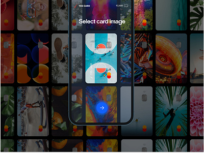 Yes Bank Credit card onboarding analytics app application bank card credit dashboard design minimal mobile onboading selection subscription ui ux yes bank